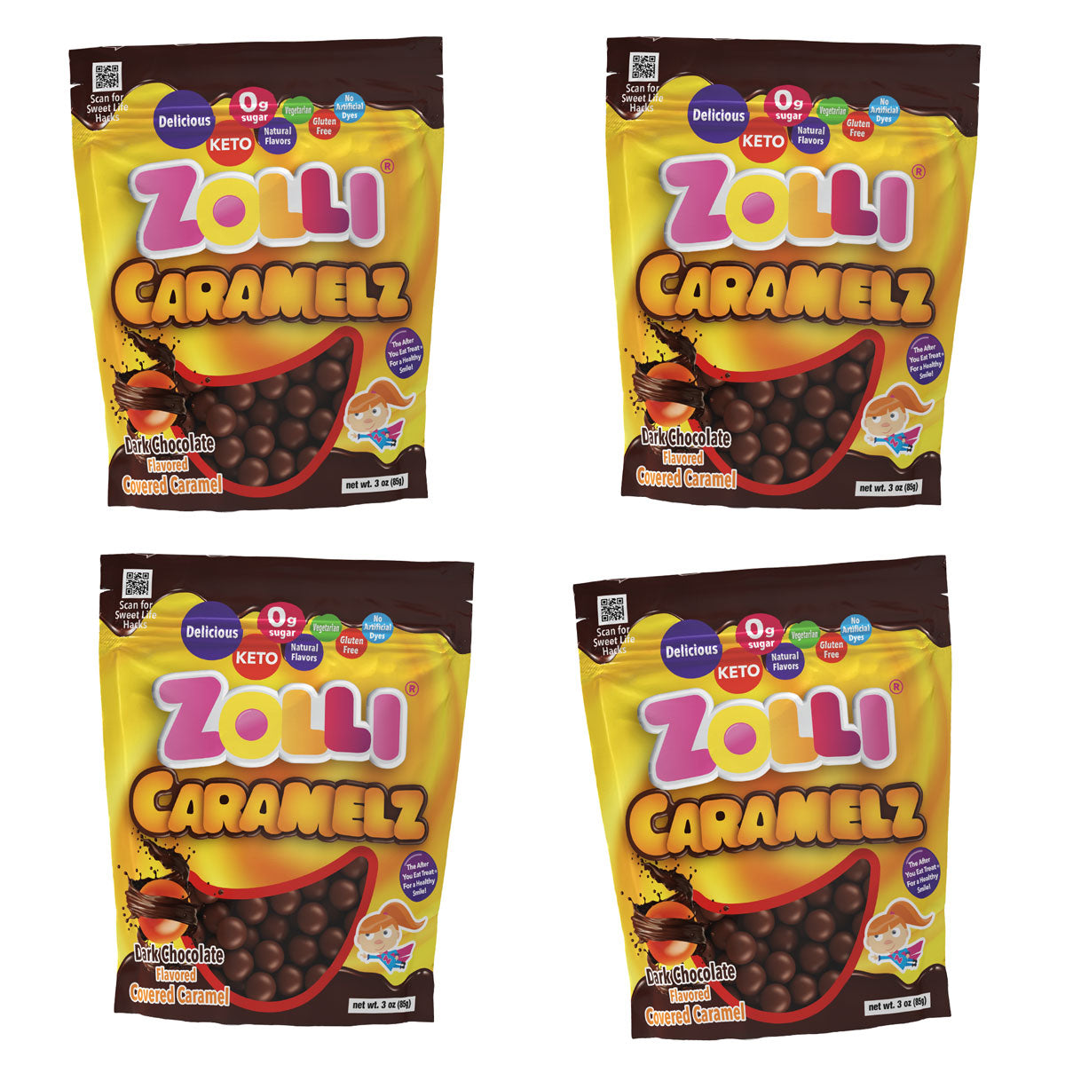 Zolli Dark Chocolate Caramelz - Buy 3 Get 1 Free