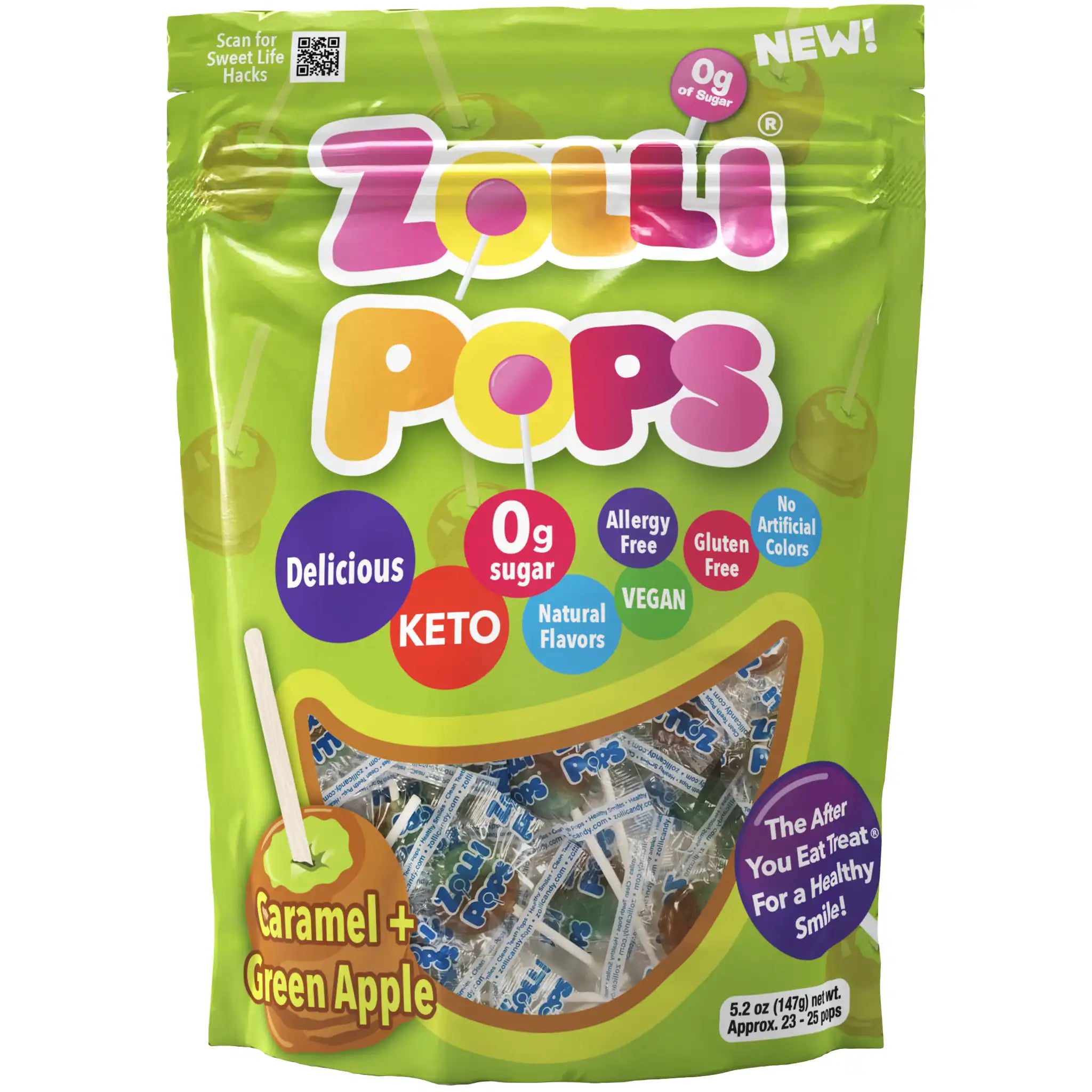 Zollipops® Caramel & Green Apple – Zollicandy Zollipops® Caramel & Green Apple – Zollicandy