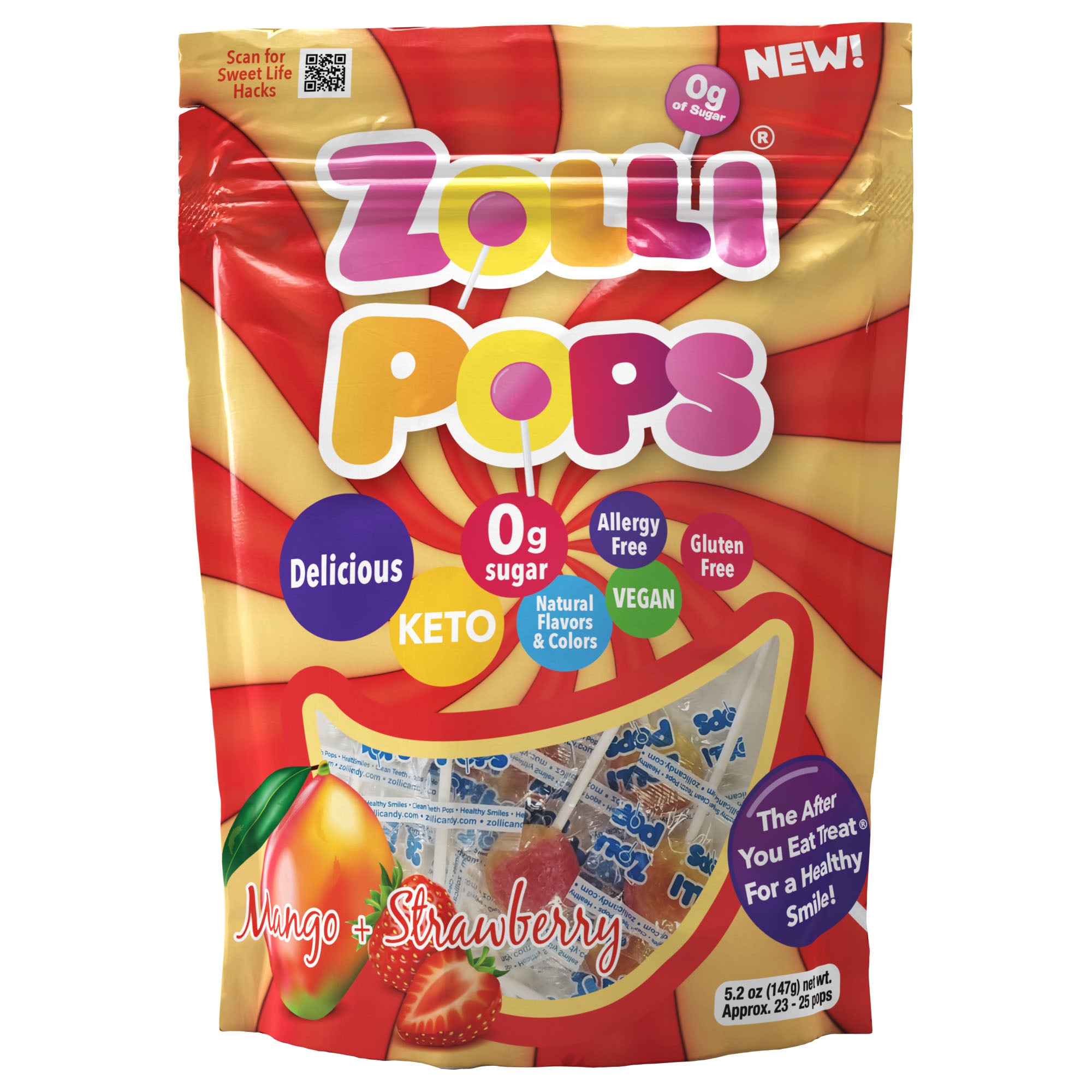 Zolli 69-ct Sugar-Free Fruit-Swirl Zollipops
