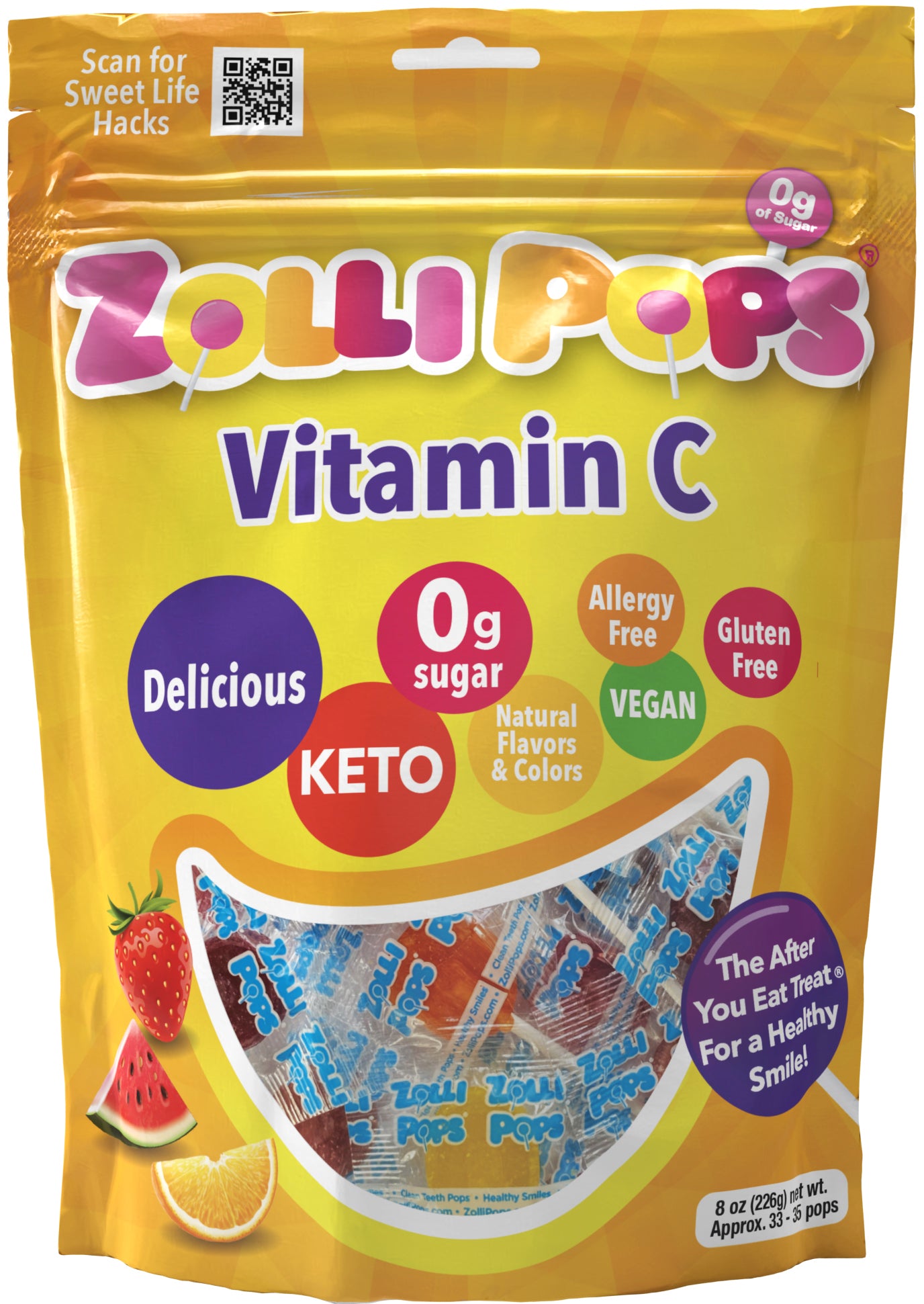Zollipops Vitamin C Bag Front