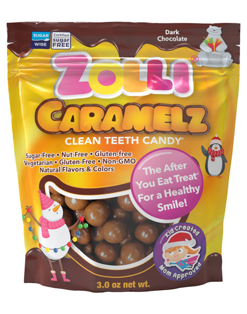 Holiday Zolli Dark Chocolate Caramelz 3oz Bag
