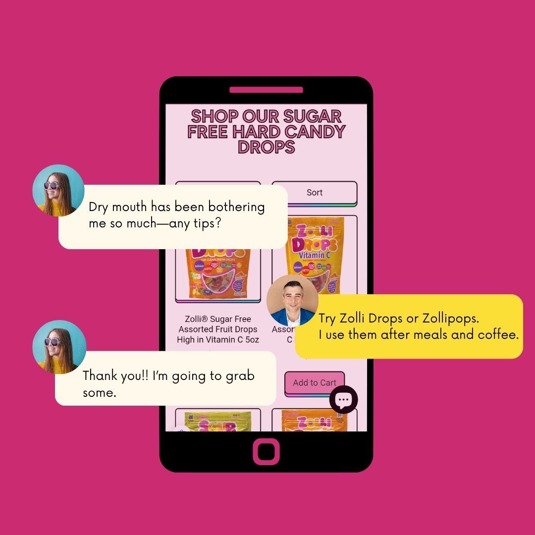 Am image of a cell phone and text conversation.