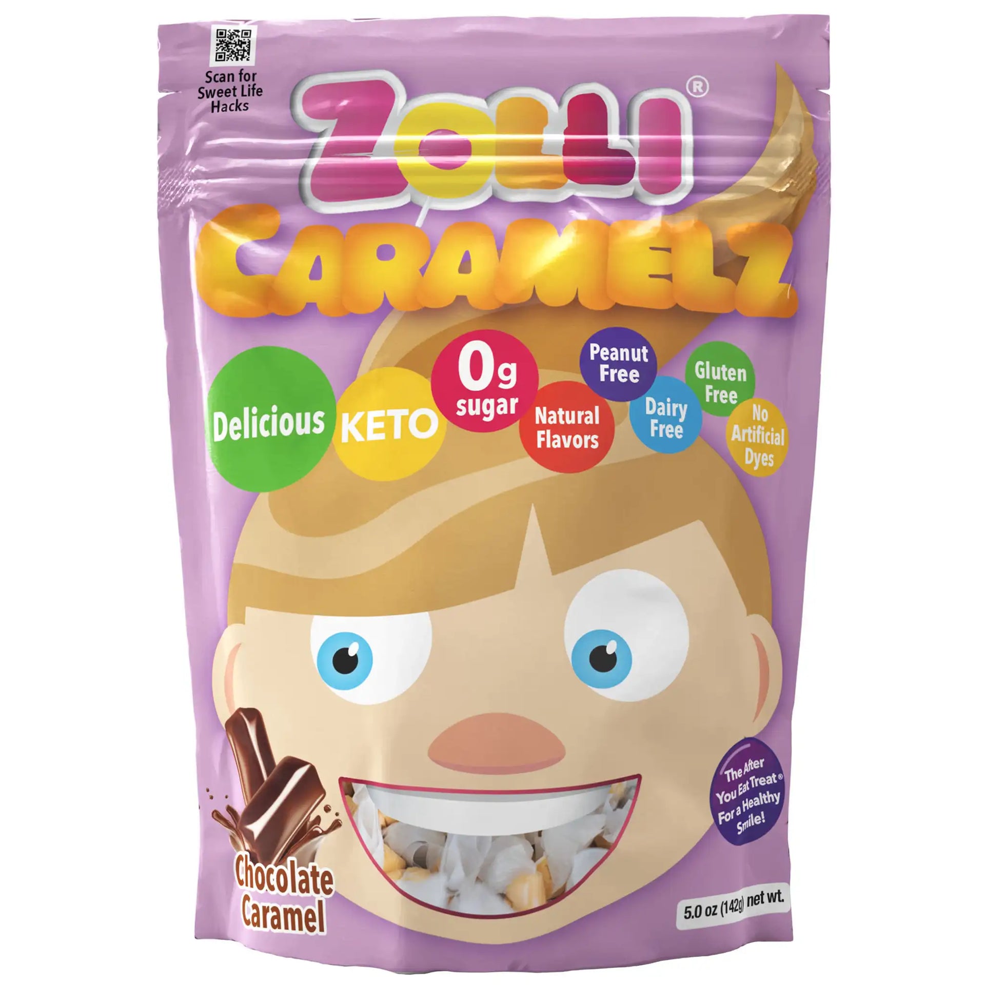 Zolli® Caramelz Sugar Free Caramels Chocolate Mashups 5oz Bag