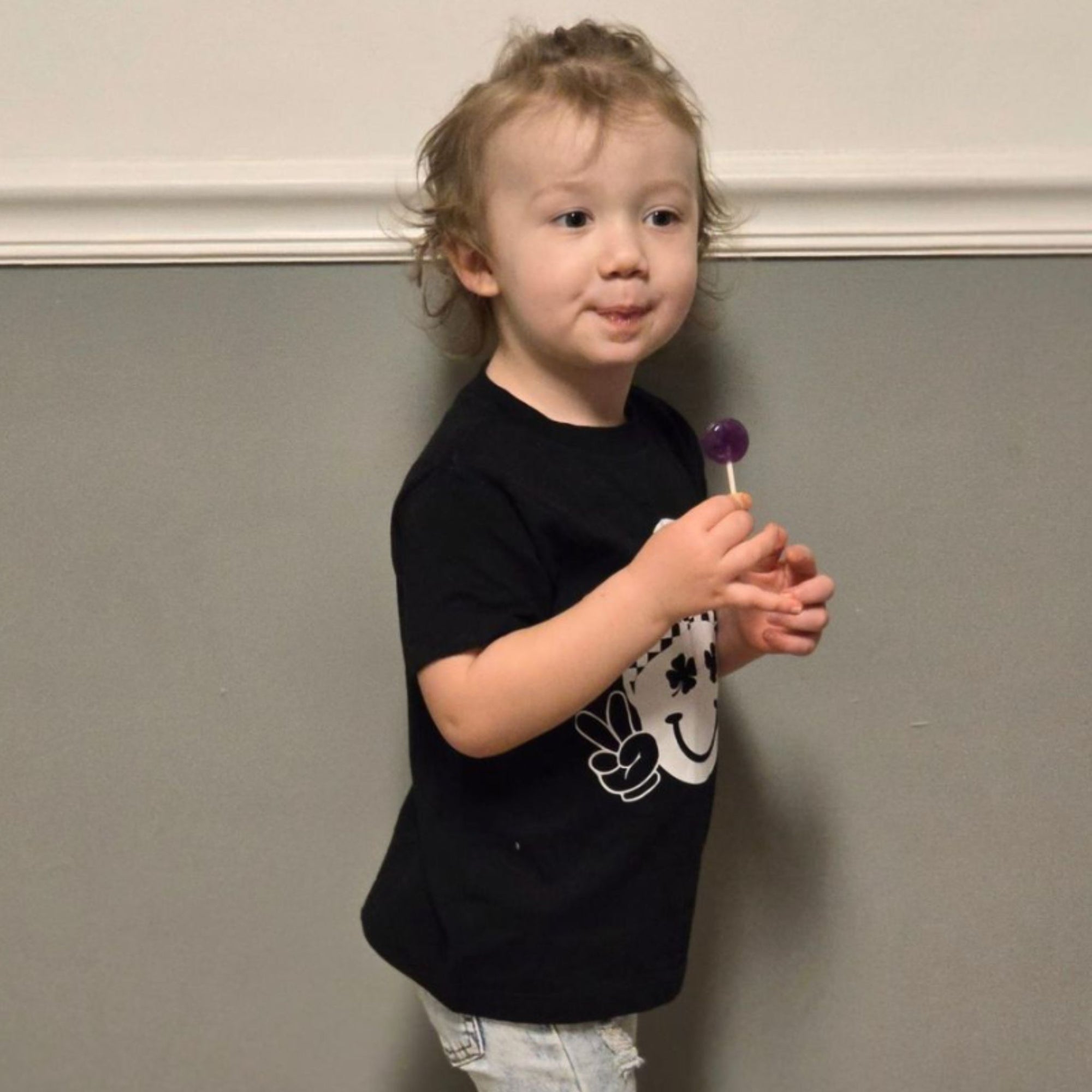 Child with Grape Zollipop