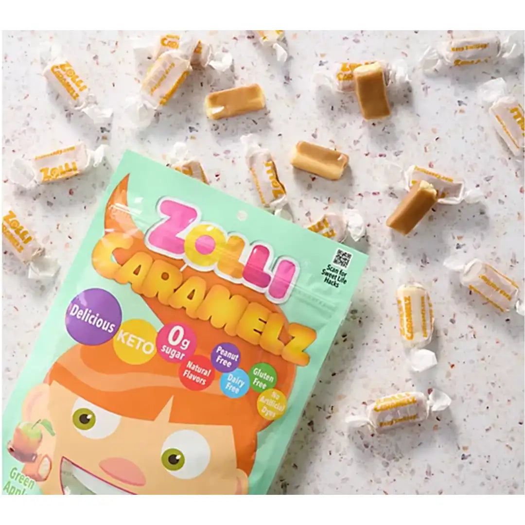 Zolli Caramelz Green Apple flavor 5.0oz pack