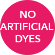 No artificial dyes