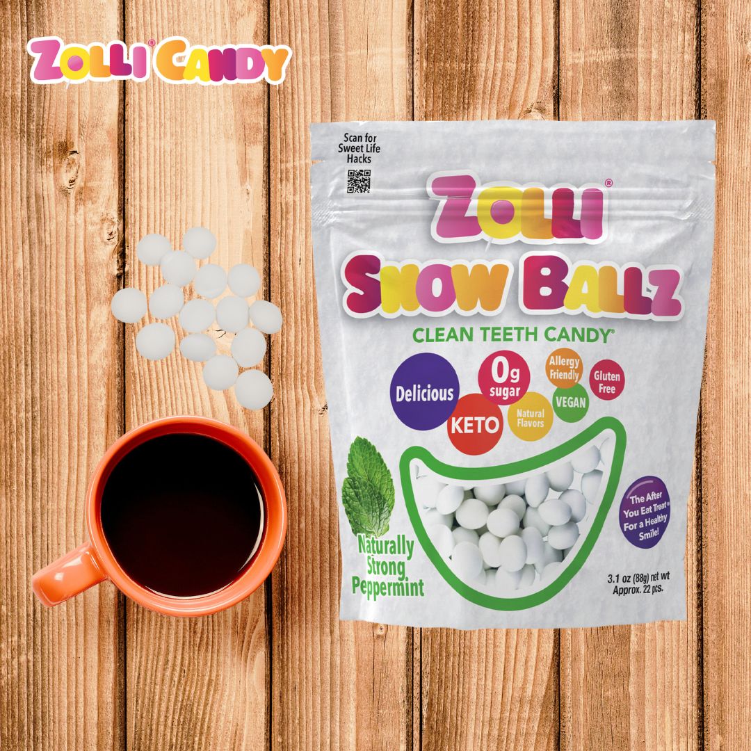 Zolli Snow Balls are a minty fresh, breath refresher after coffee.