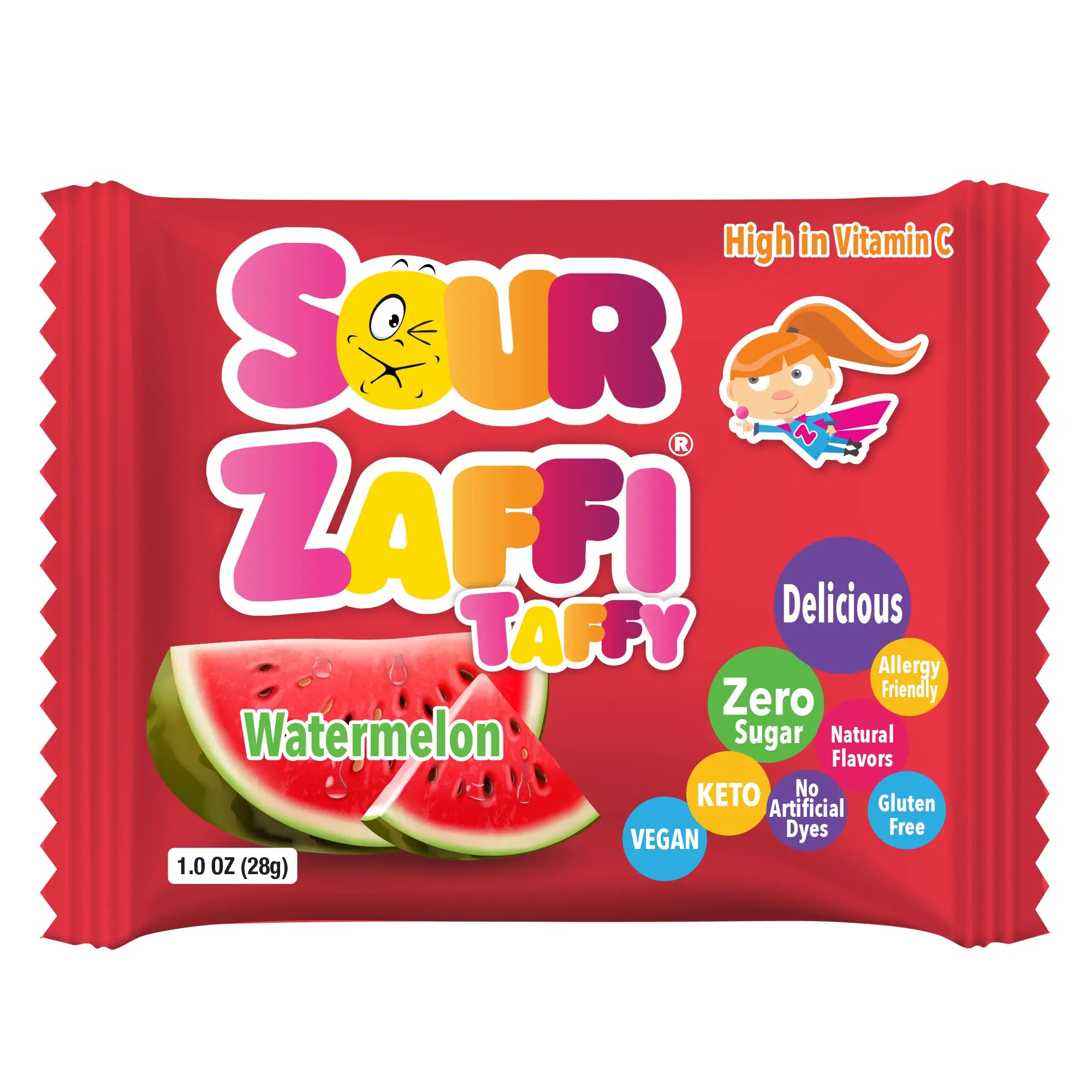 Sour Zaffy Taffy bars are the sour treat that’s good for your teeth.