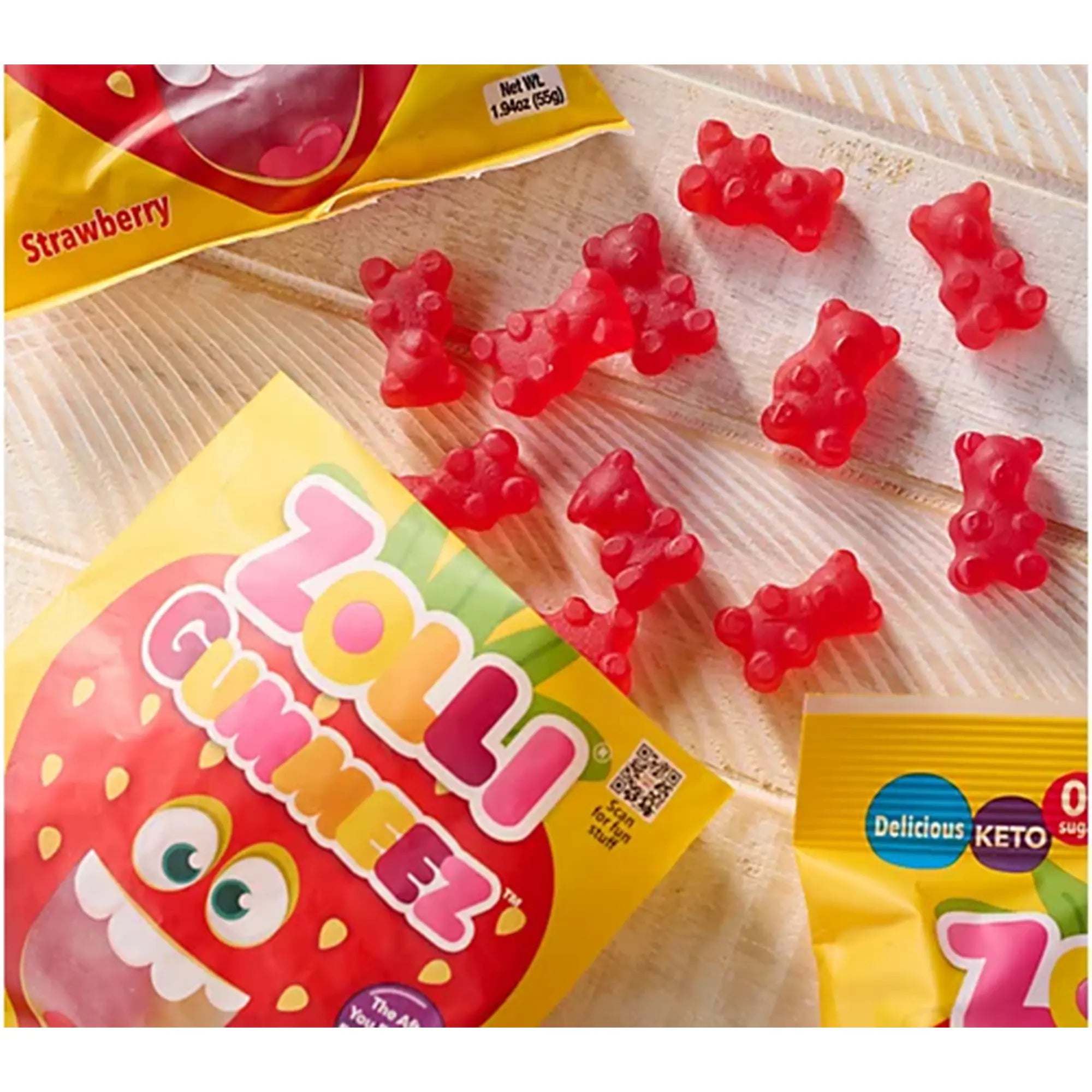 Zolli Gummeez Strawberry Candy Gummy Bears