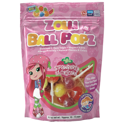 Strawberry Shortcake Zolli® Ball Pops Assorted Fruit 5.2oz Pouch