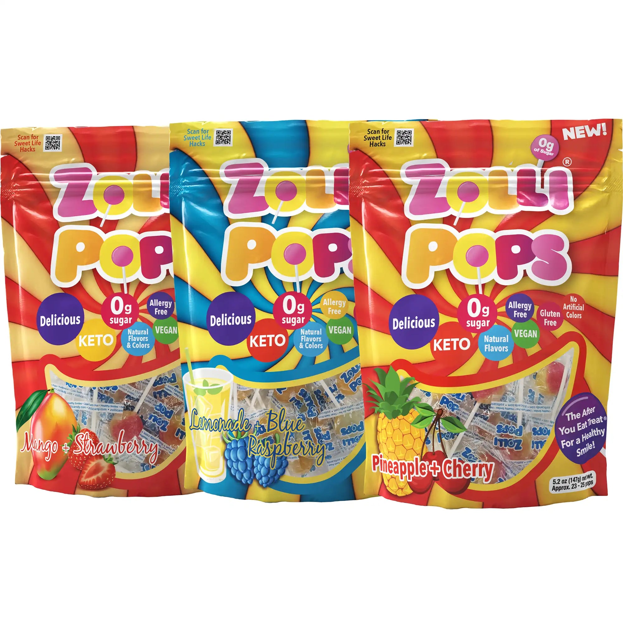 Zollipops swirl lollipops bags