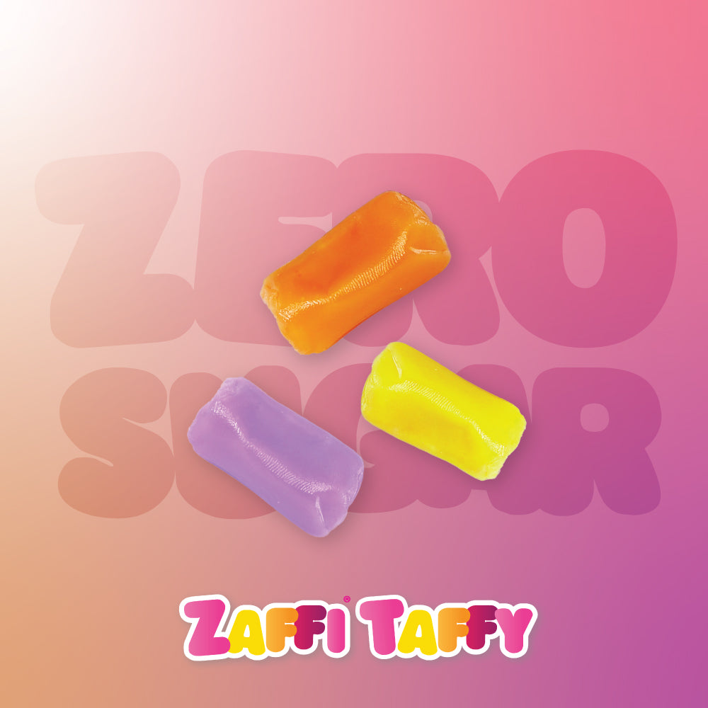 Zaffy Taffy has zero sugar.