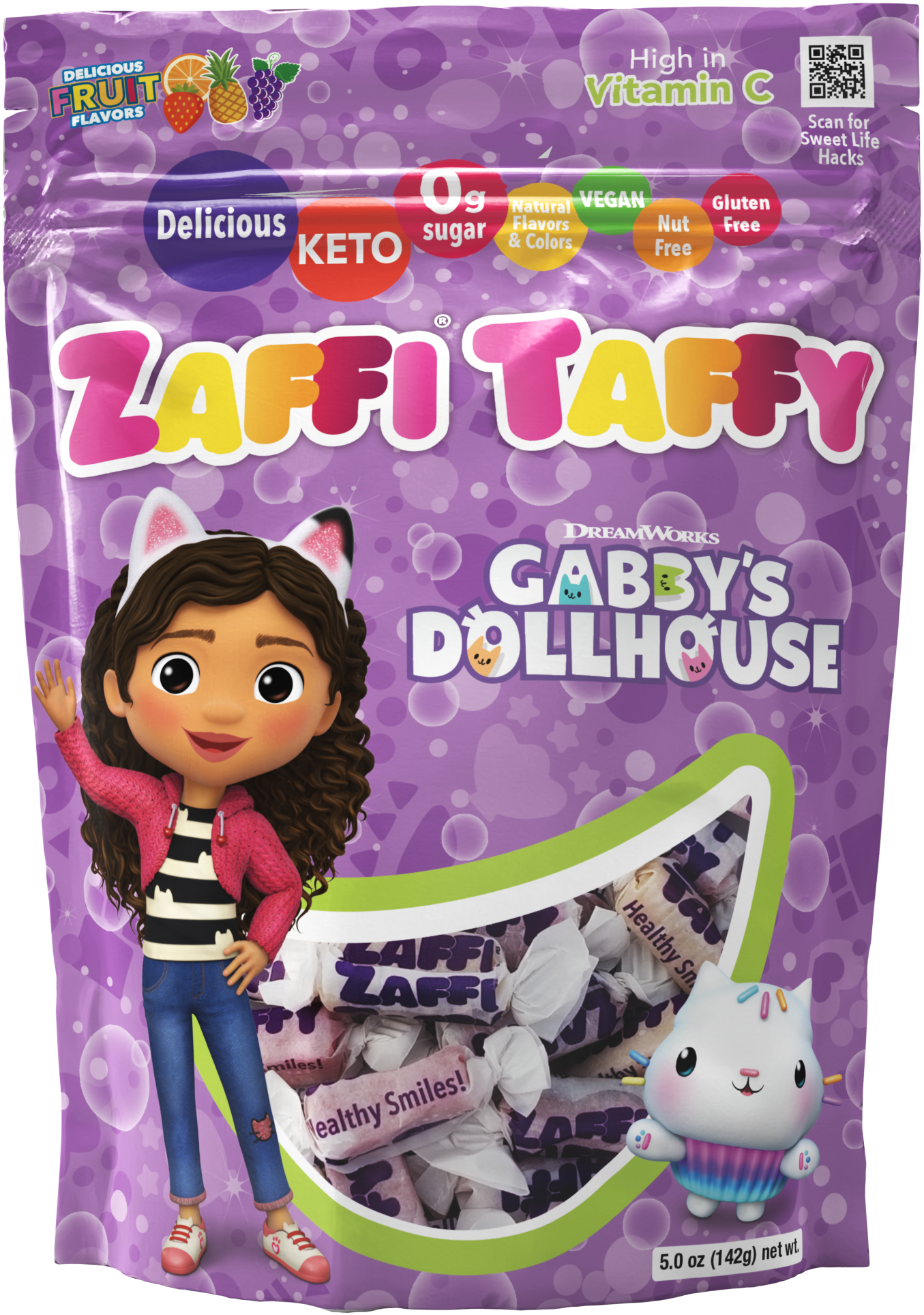 Gabby's Dollhouse Limited Edition Zaffi Taffy Assorted Fruit 5.2oz