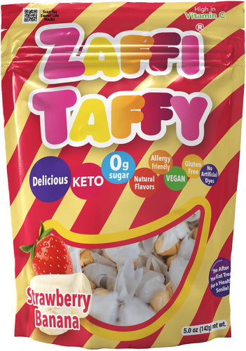 Zolli Zaffi Taffy Strawberry Banana Bag Front