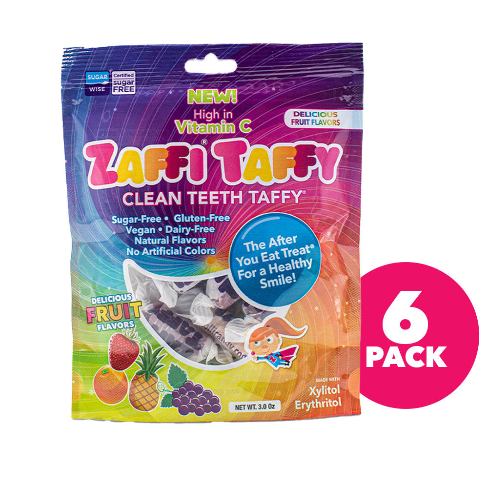 Zaffi® Taffy Assorted Fruit 5oz Bag - 6 pack