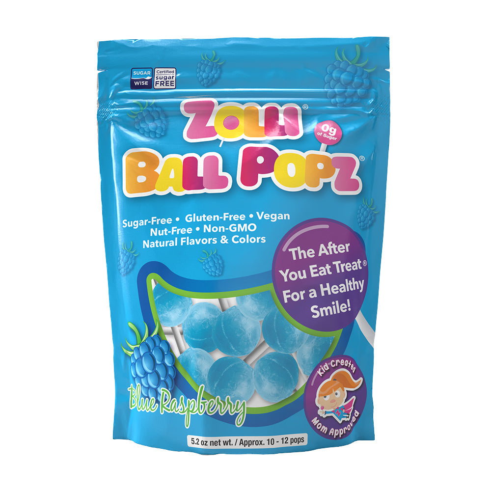 Zolli Ball Popz Blue Raspberry 5.2oz-Zollicandy