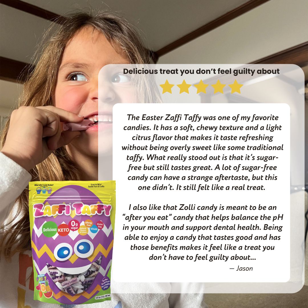 Easter Zaffi® Sugar Free Taffy Assorted Fruit 5oz Pouch