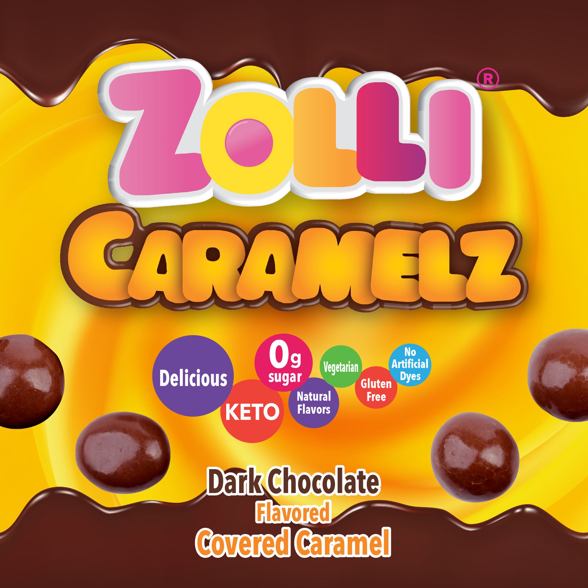 Zolli Chocolate Covered Caramelz Vegetarian Caramels