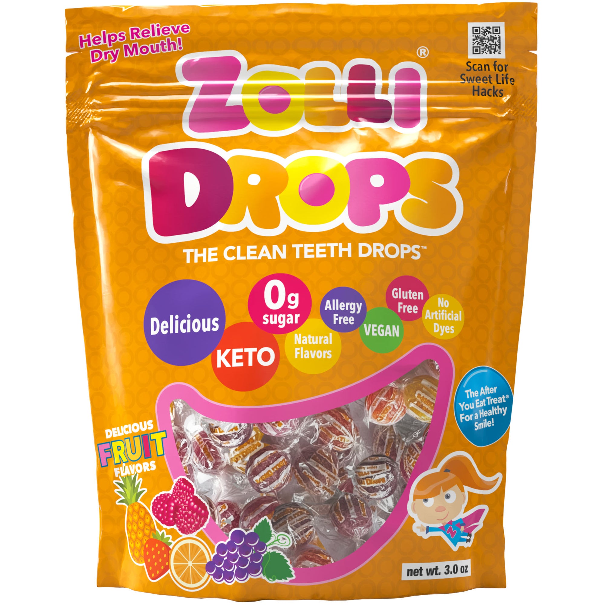 Zolli fruit drops bag.