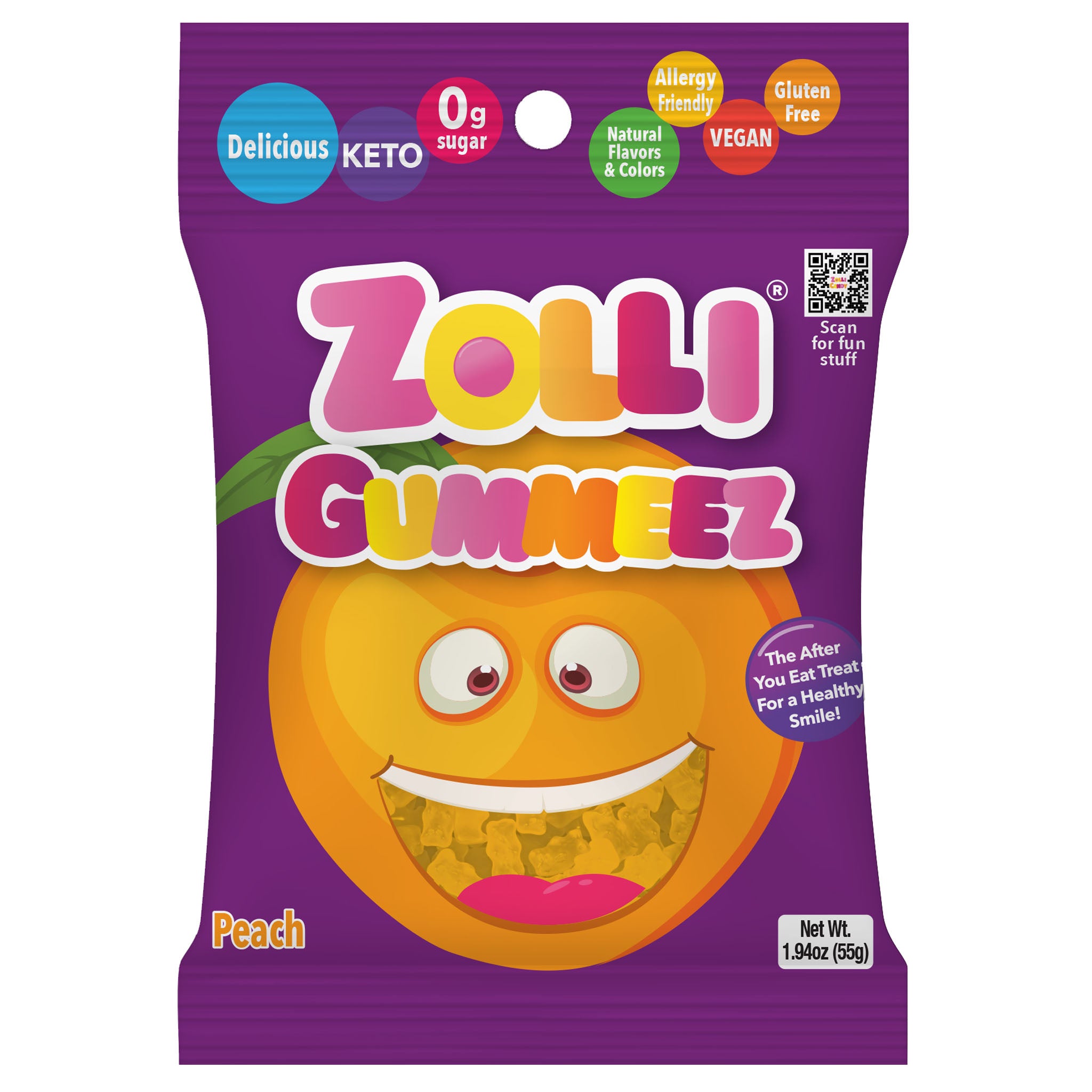 Sugar Free Peach Gummies