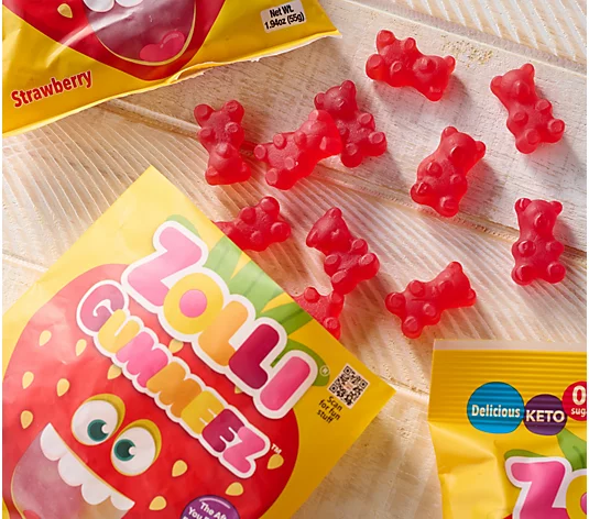 Zolli Gummeez Strawberry Candy Gummy Bears