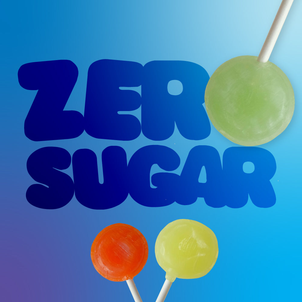 Zollipops have zero sugar.