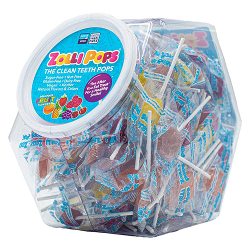 Zollipops Clean Teeth Lollipop Assorted Flavors Hex