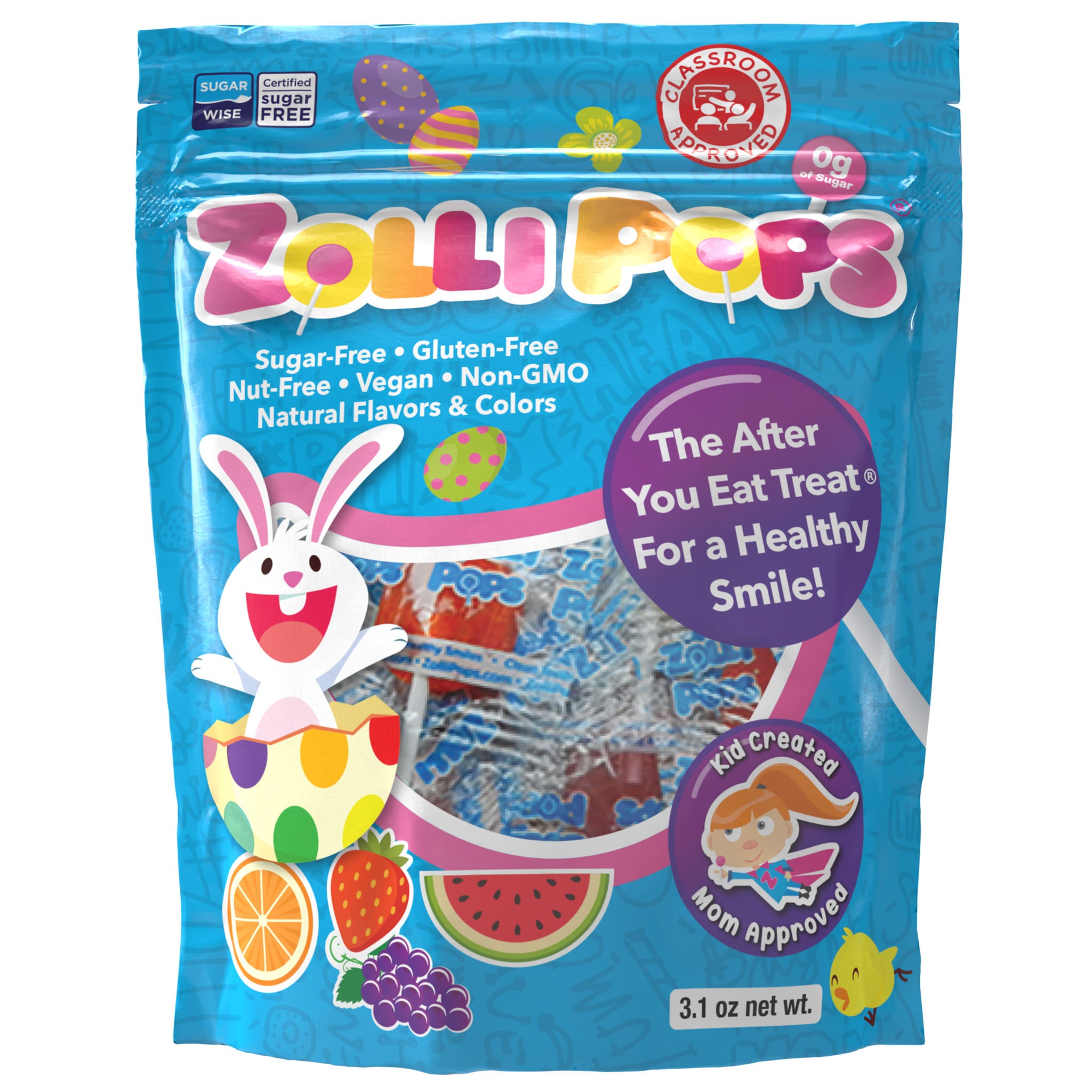 Sugar Free Easter Lollipops Assorted Fruit