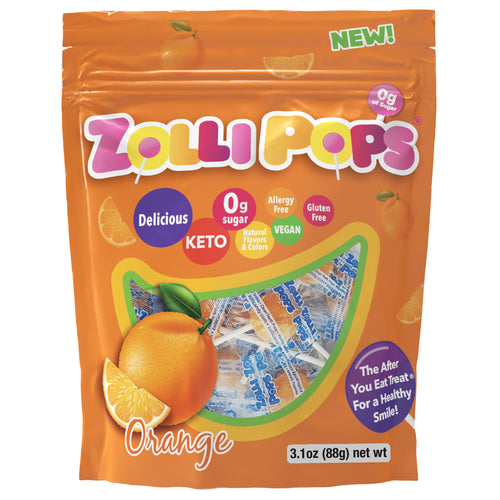 Sugar Free Orange Lollipops 3.1 oz.