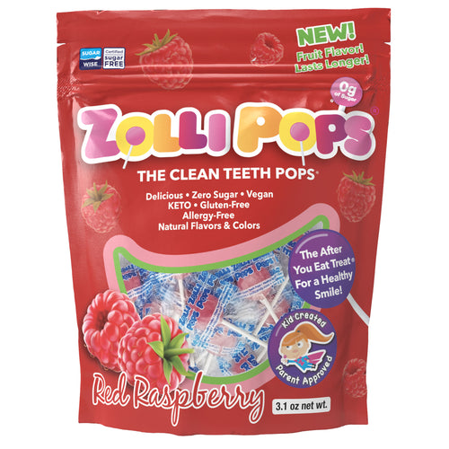 Sugar Free Raspberry Lollipops 3.1 oz.
