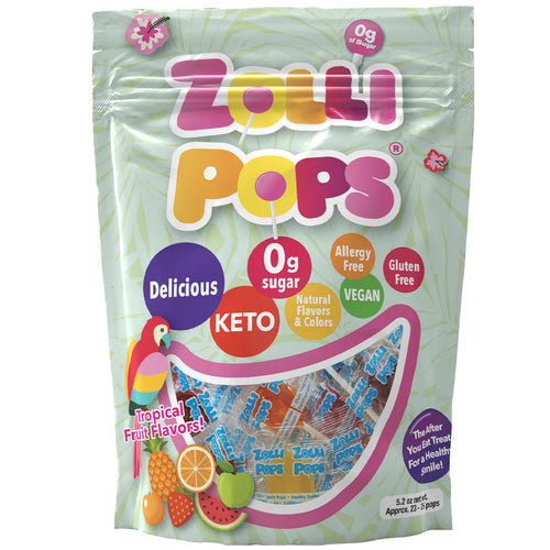 Zollipops Clean Teeth Lollipops Tropical 