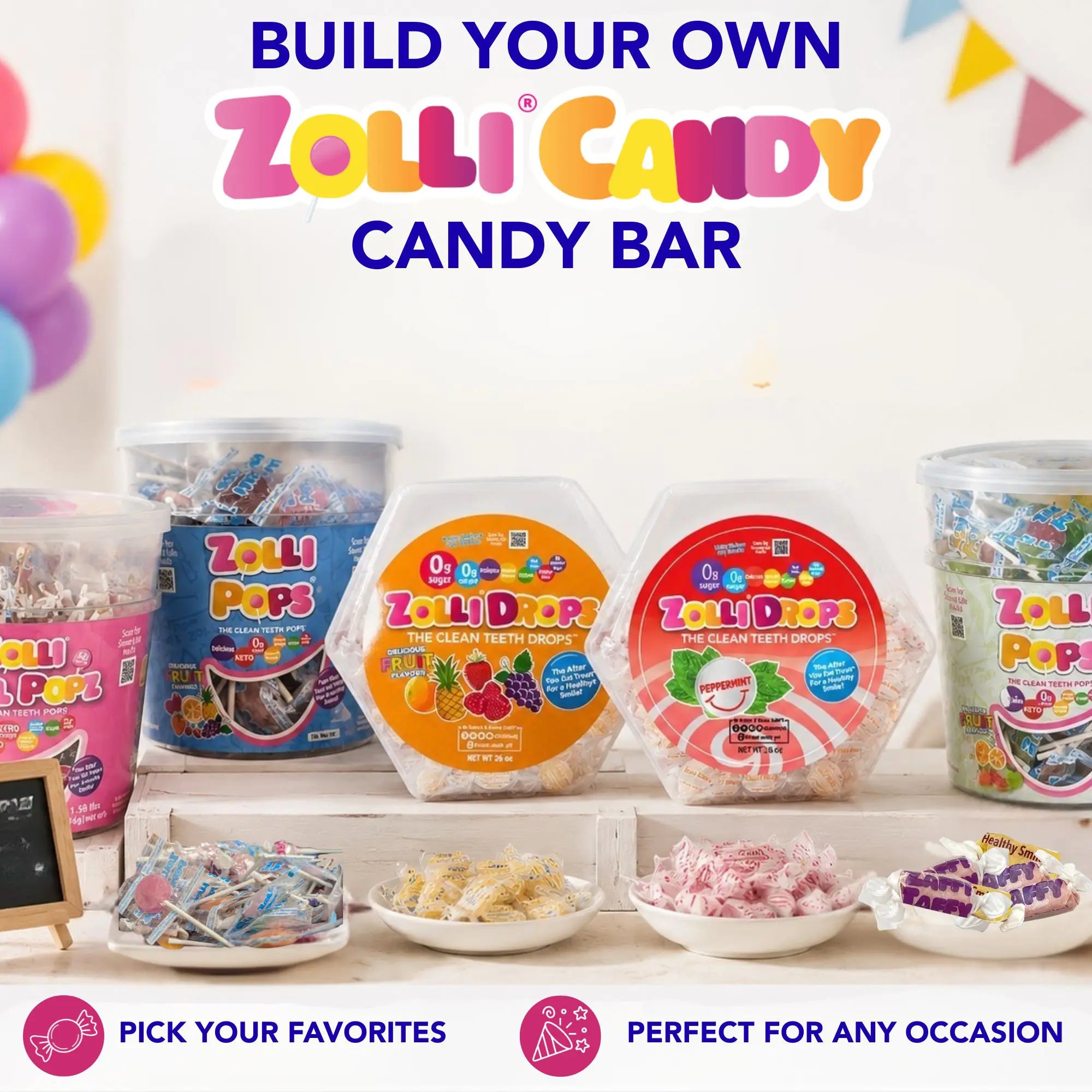 Zolli candy on candy bar display