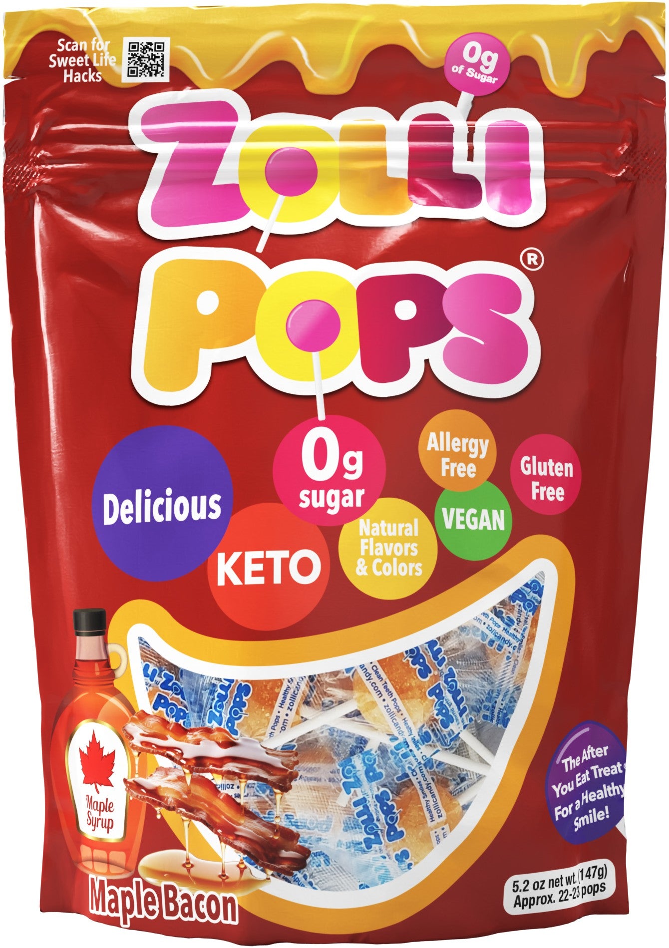 Zollipops Maple Bacon 5.2 oz Pouch