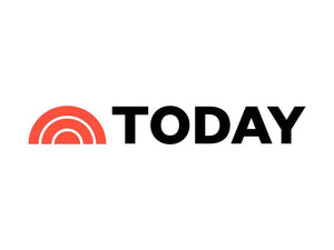 Logo of 'The Today Show' with a red and black text on a white background