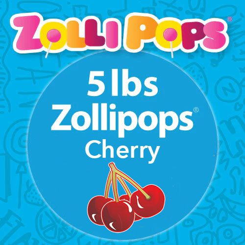 Zollipops 5 pounds Cherry Lollipops Bulk