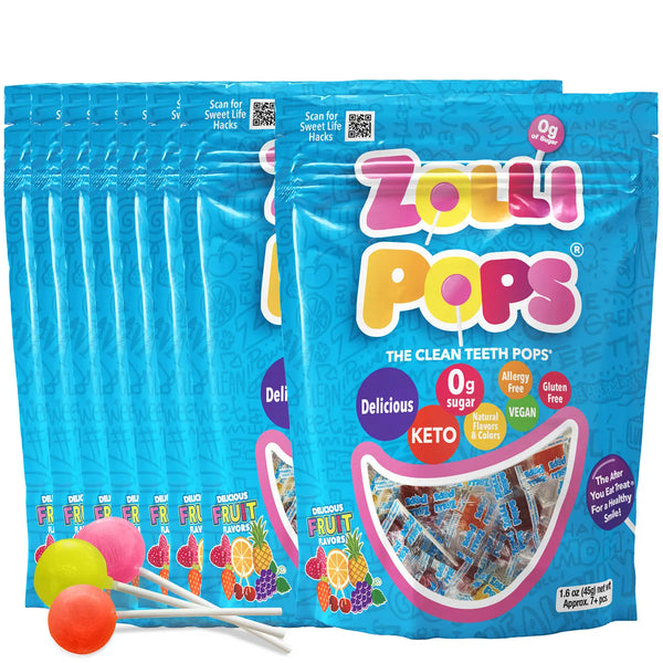 Zollipops® Original Clean Teeth Sugar Free Lollipops Assorted