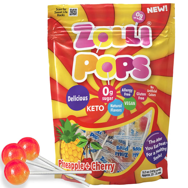 Zollipops® Cherry + Pineapple Swirl 5.2oz- NEW! – Zollicandy
