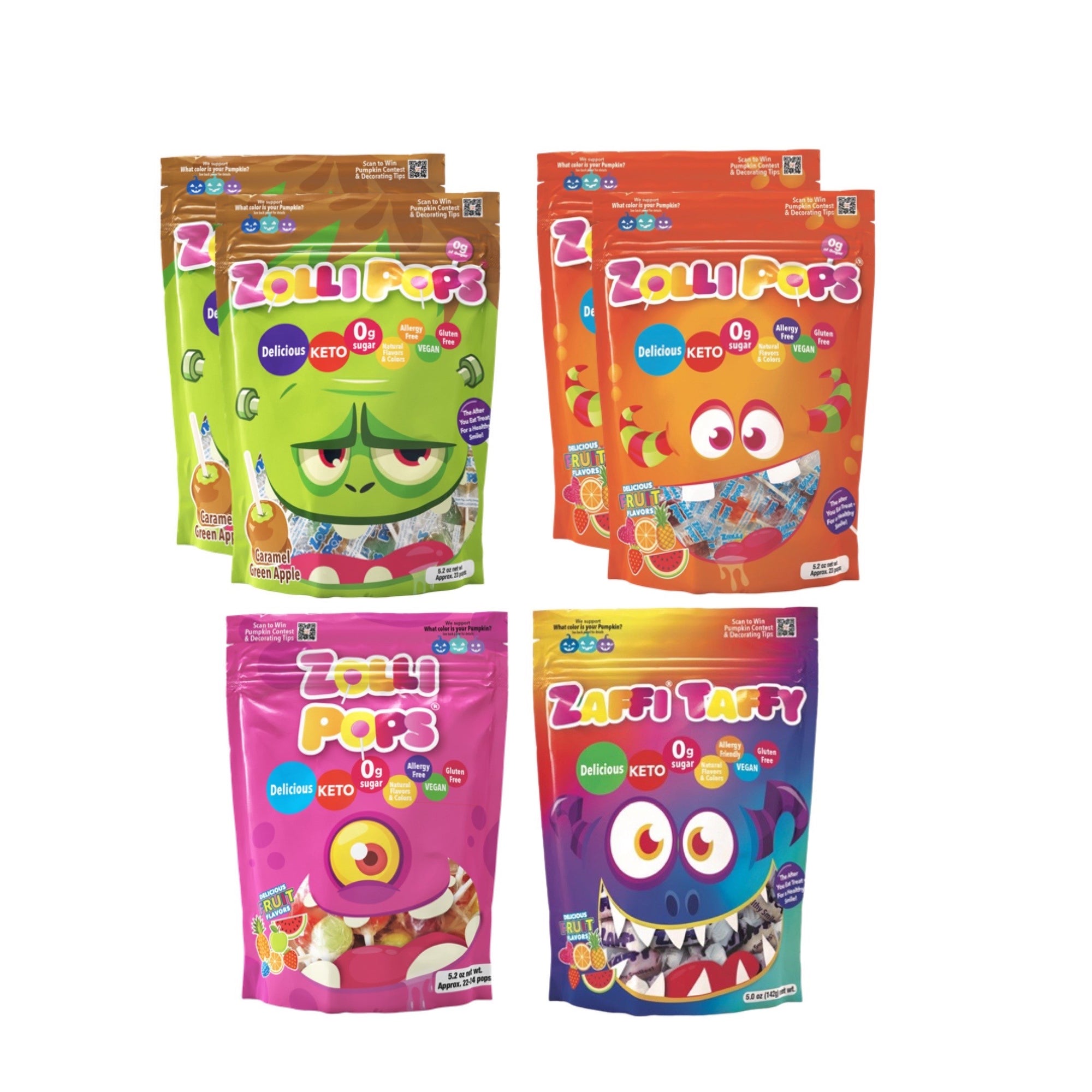 Halloween spooky savings bundle with Zaffi Taffy and Zollipops.