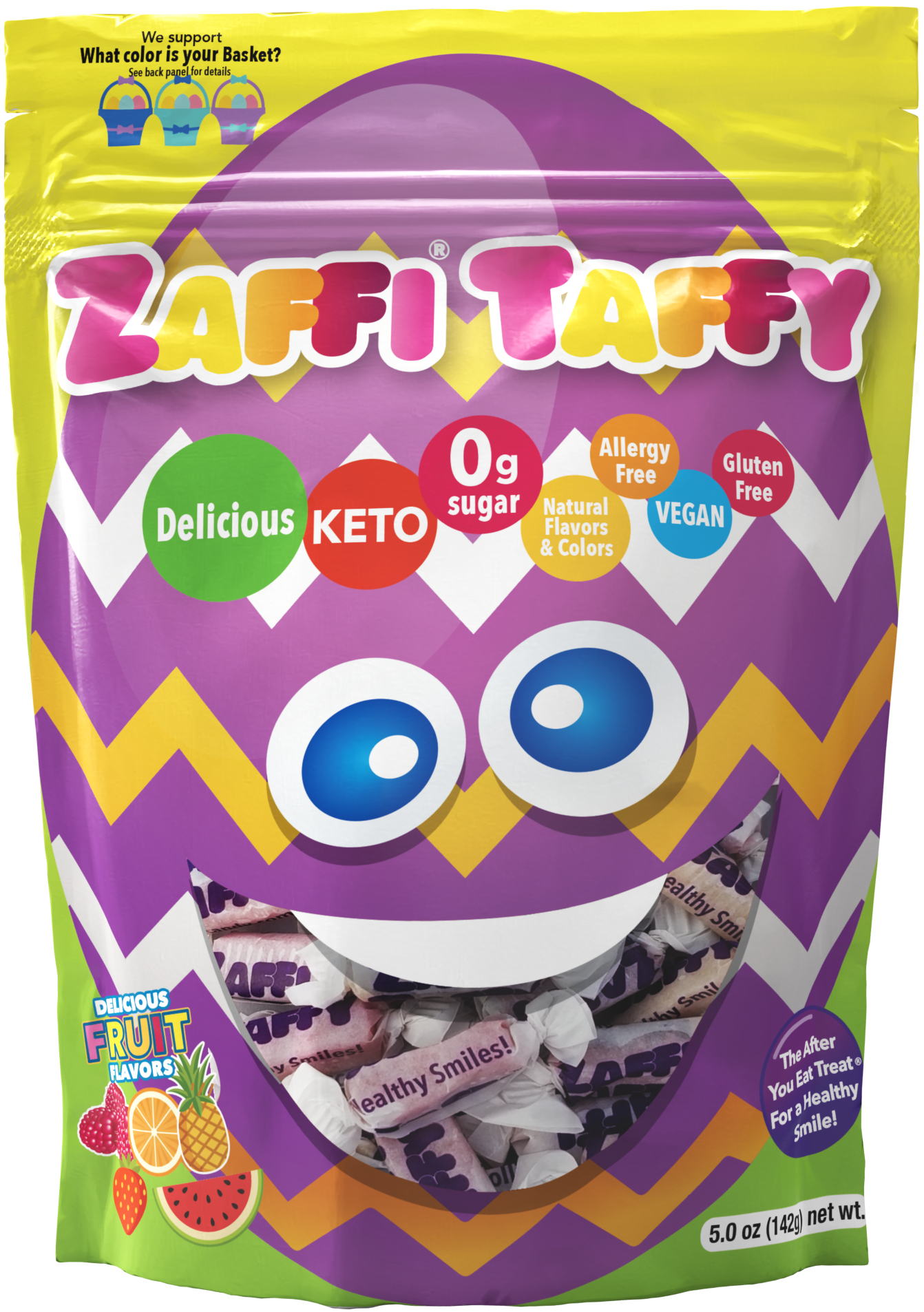 Zolli Candy Sugar Free Zaffi Taffy for Easter