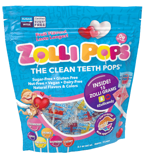 Zollipops® Valentine's Original Assorted 3.1oz Pouch