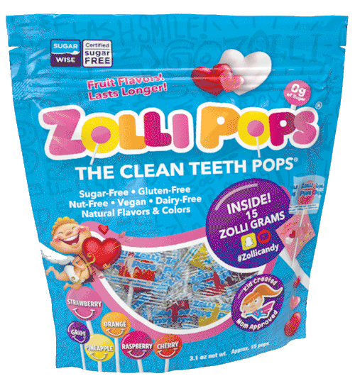 Zollipops® Valentine's Original Assorted 3.1oz Pouch-Zollicandy