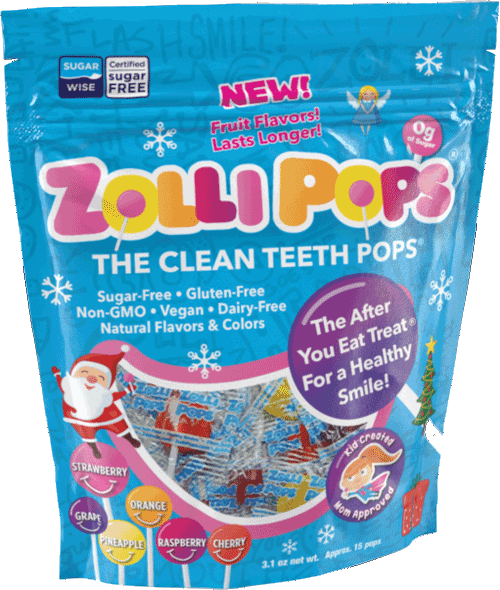 Zollipops® Holiday Original Assorted 3.1oz Pouch-Zollicandy