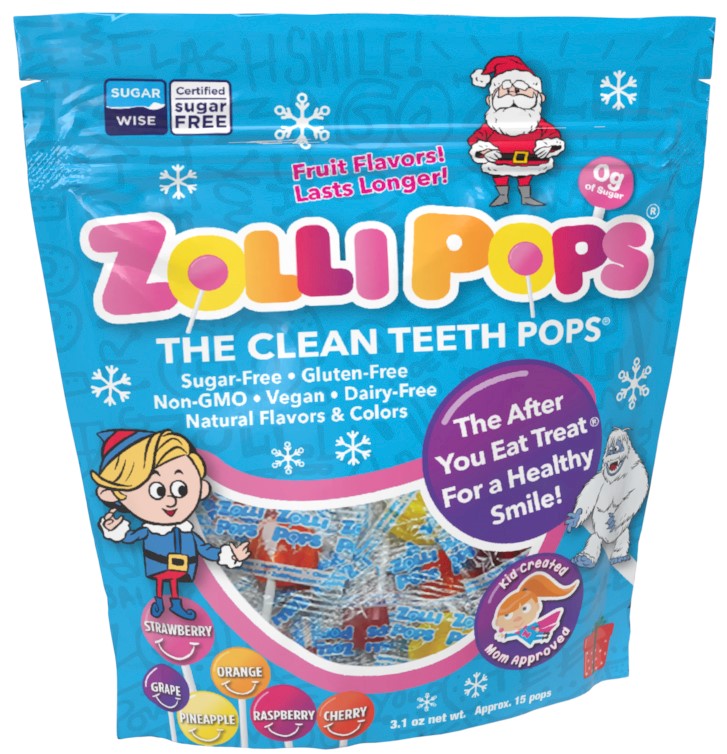 Zollipops® Holiday Original Assorted 3.1oz Pouch