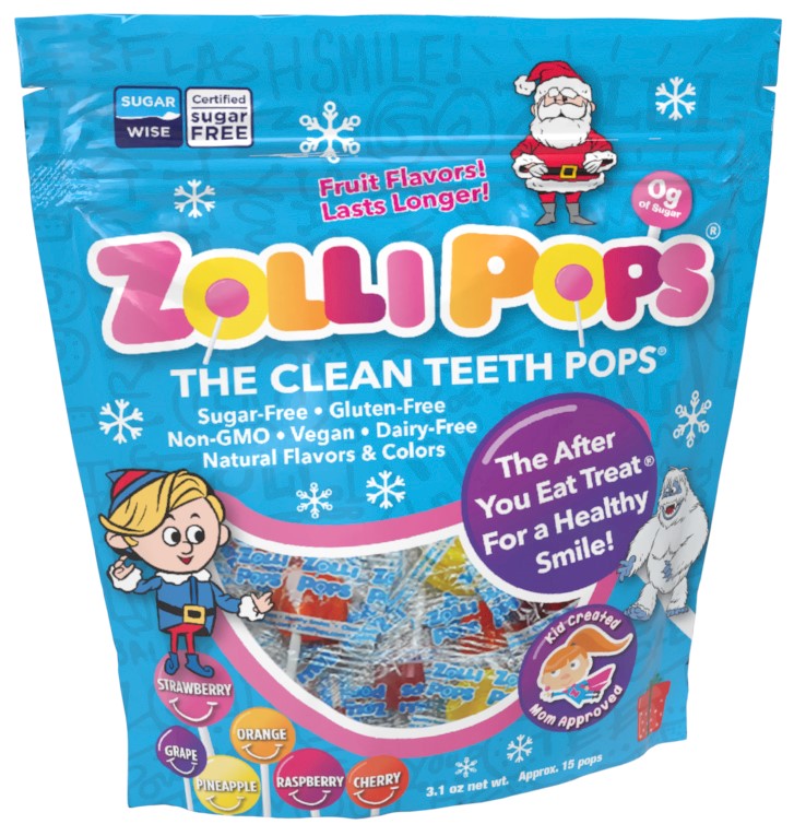 Zollipops® Holiday Original Assorted 3.1oz Pouch-Zollicandy